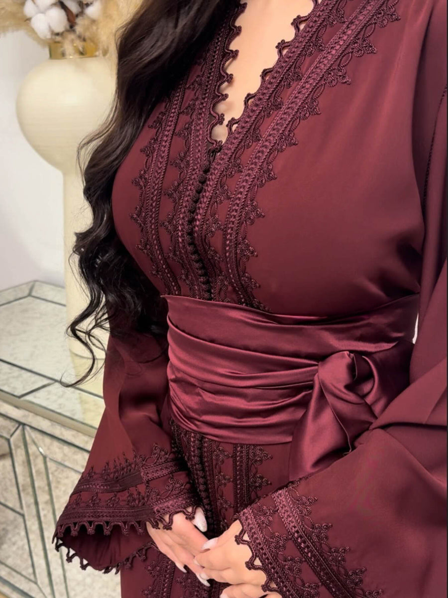 Caftan Bordeaux - Caftania Paris