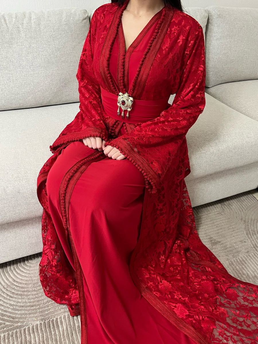 Caftan Bordeaux - Caftania Paris