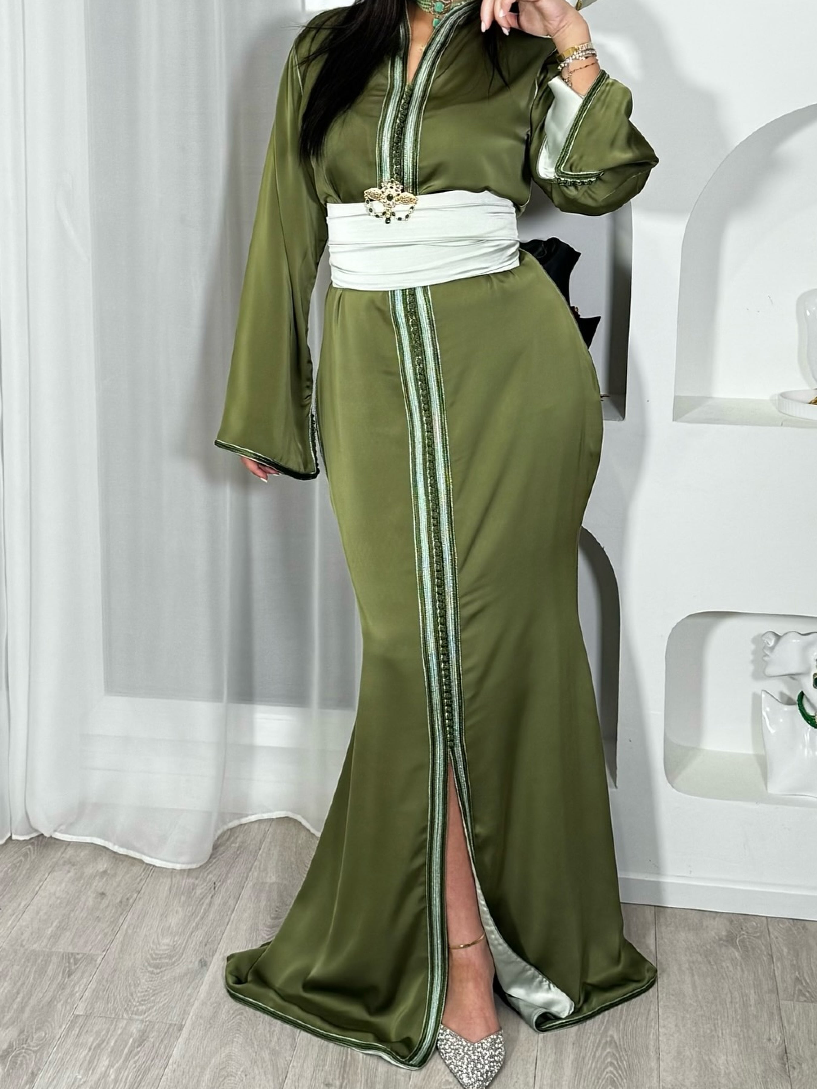 Caftan Satin - Caftania Paris