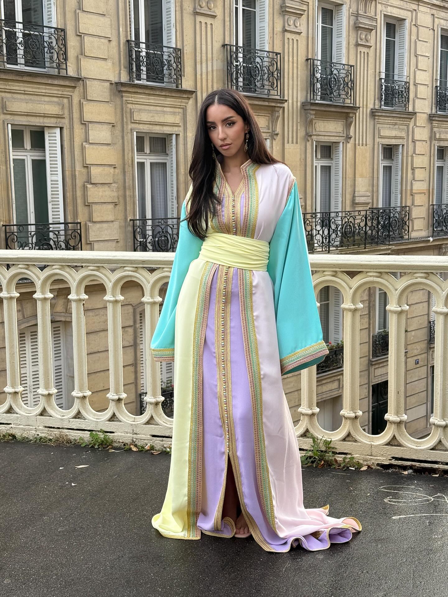 Caftan Violet Pastel - Caftania Paris