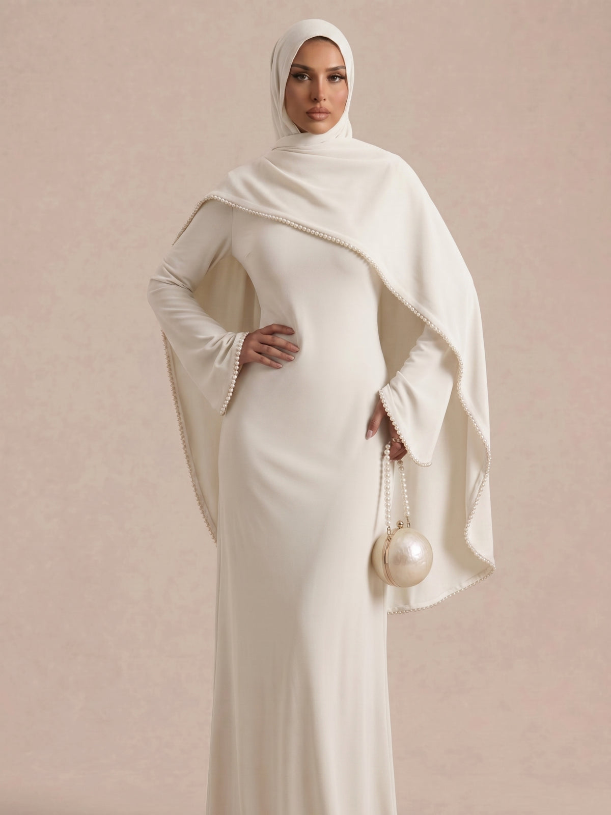 Abaya Blanc Mariage | Caftania Paris