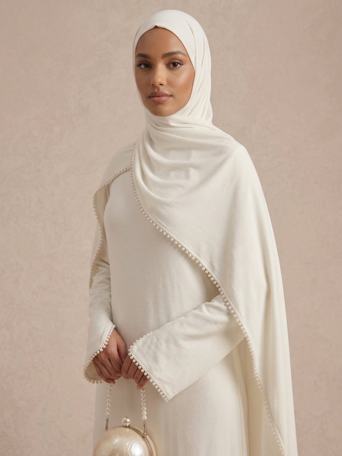 Abaya Blanc Mariage | Caftania Paris