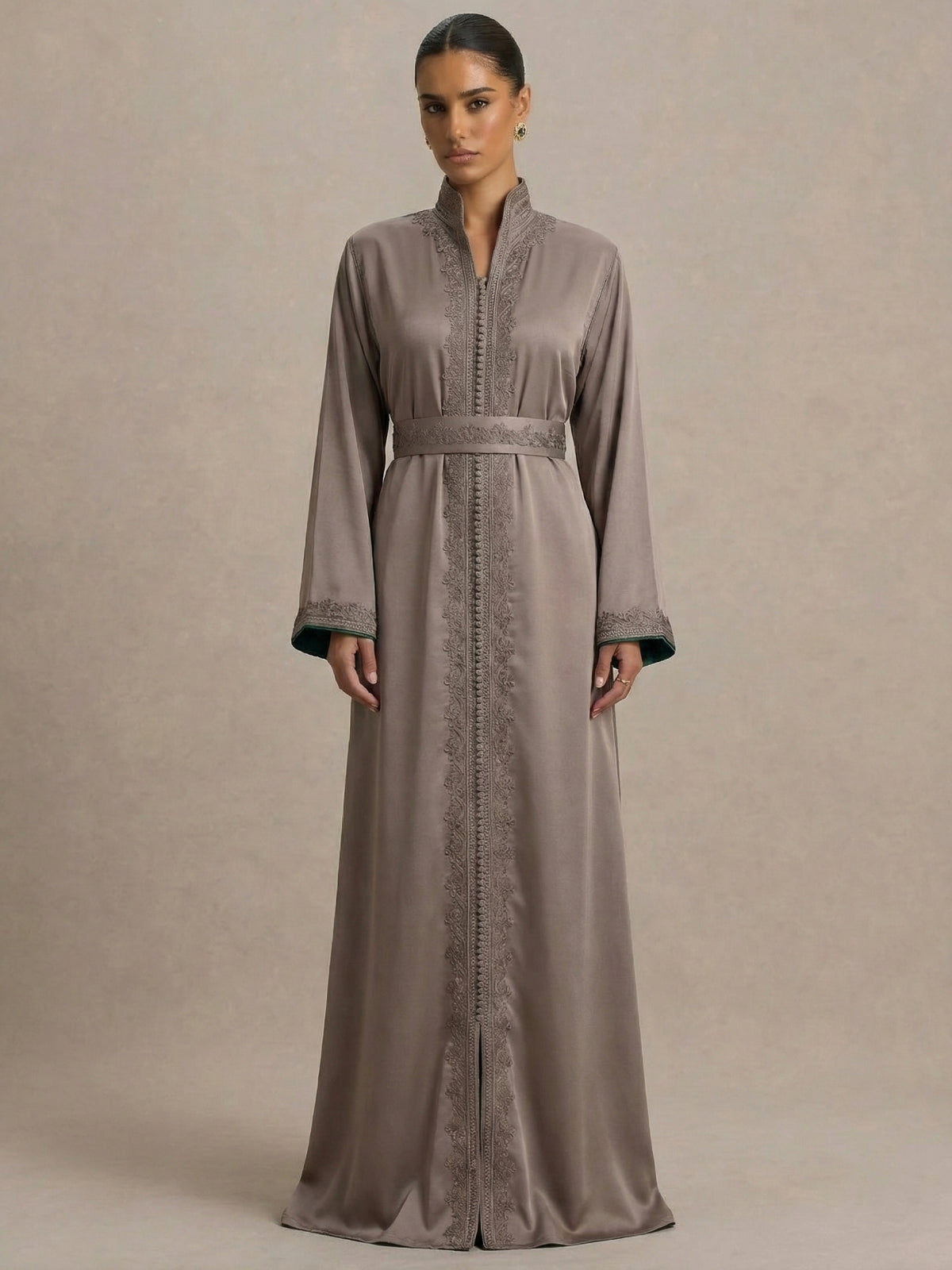 caftan col montant - Caftania Paris