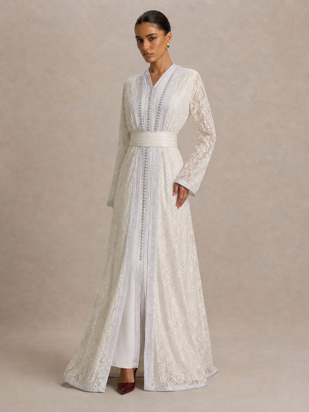 Caftan Blanc Hlel | Caftania Paris