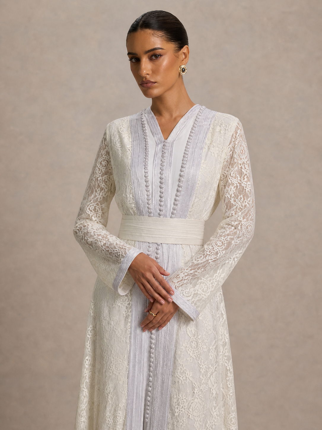 Caftan Blanc Hlel | Caftania Paris