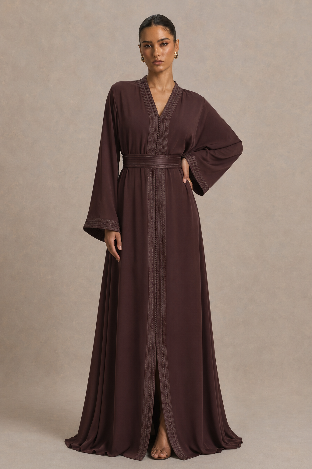 Caftan Marocain Noir | Caftania Paris