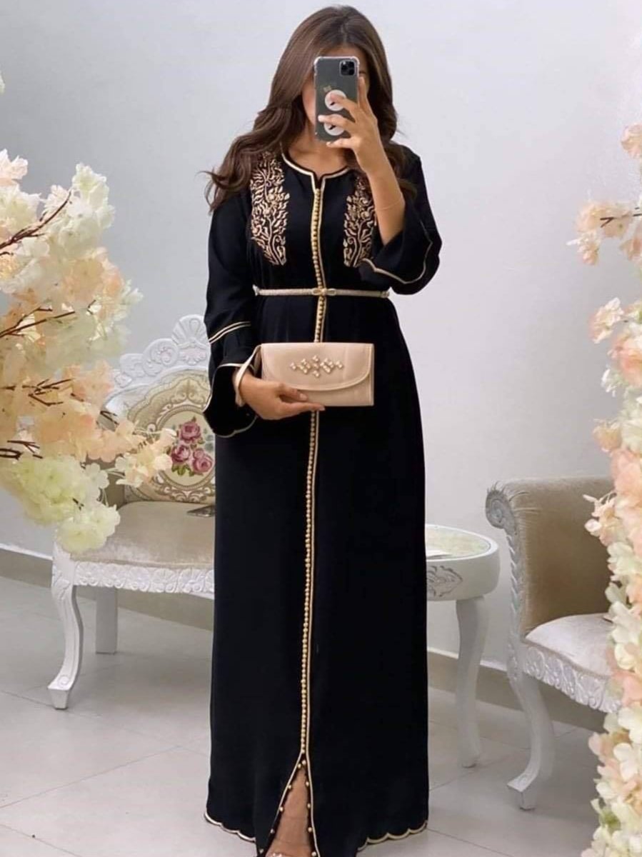 Caftan Noir Moderne