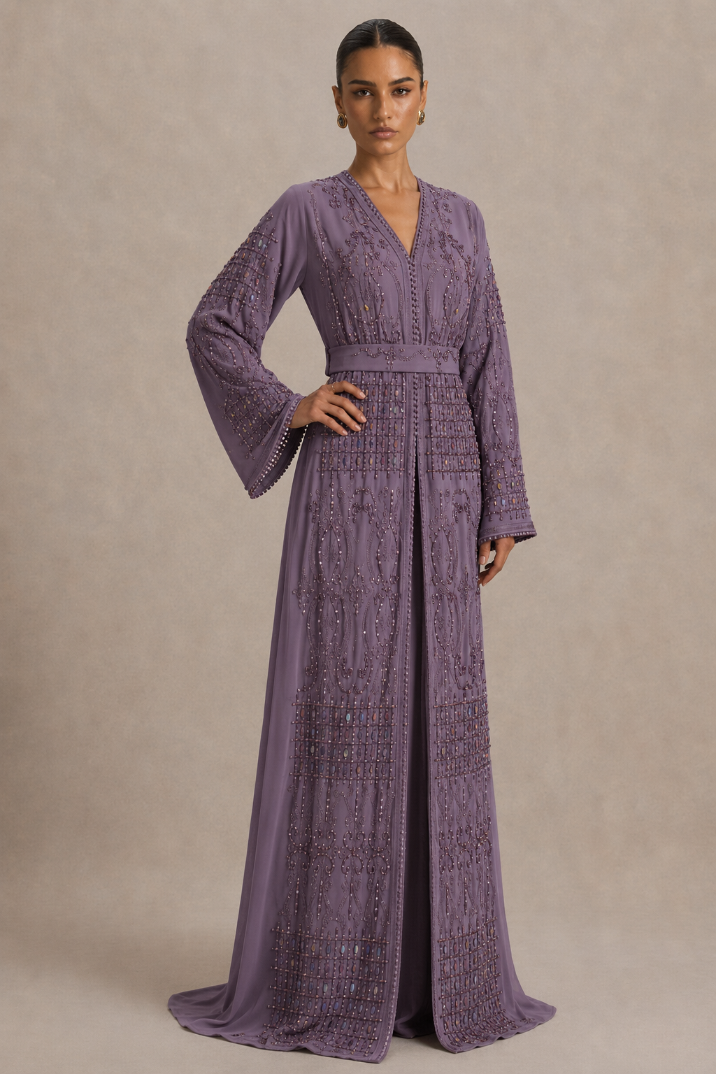 Caftan Violet - Caftania Paris