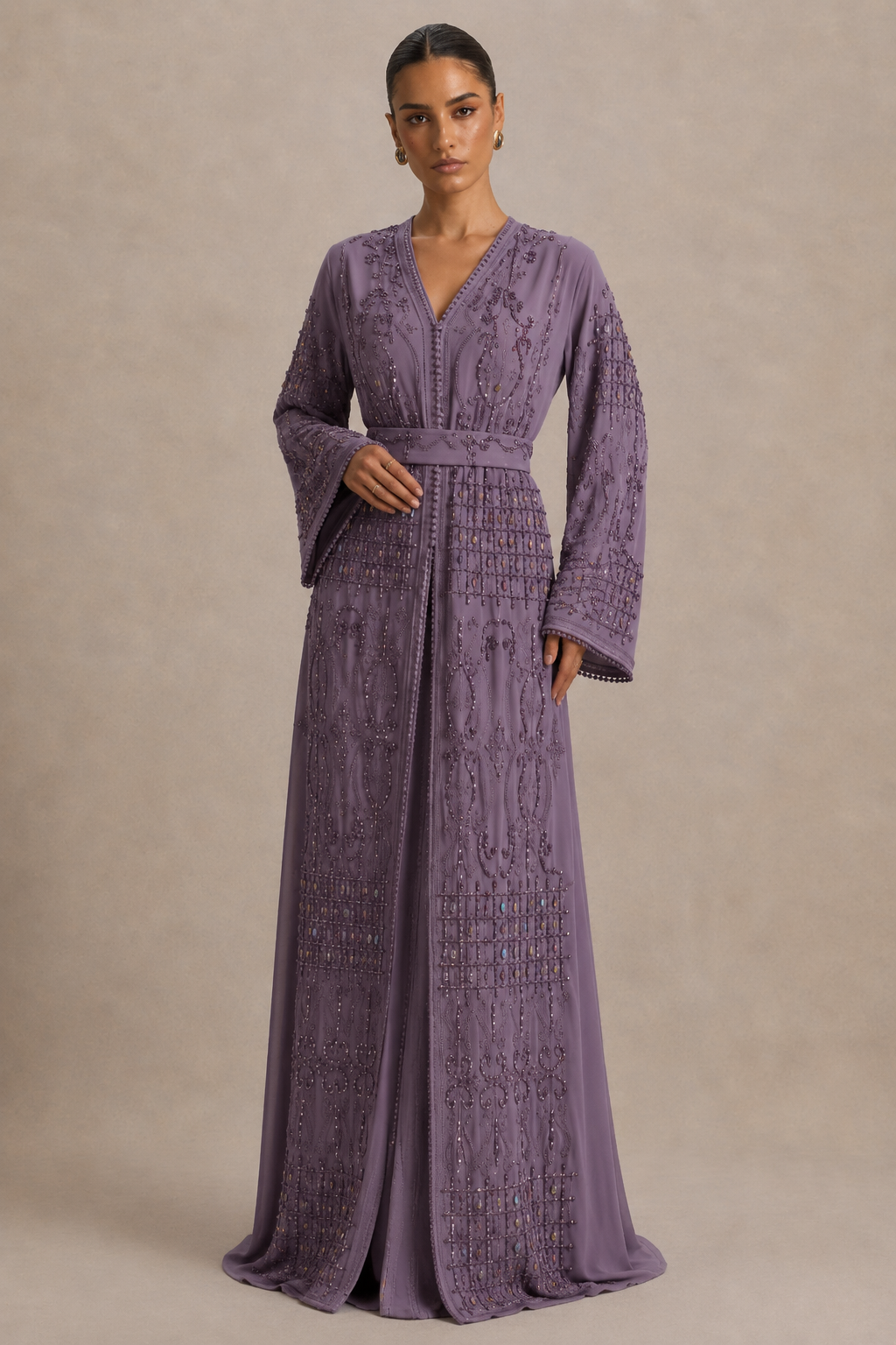 Caftan Violet - Caftania Paris