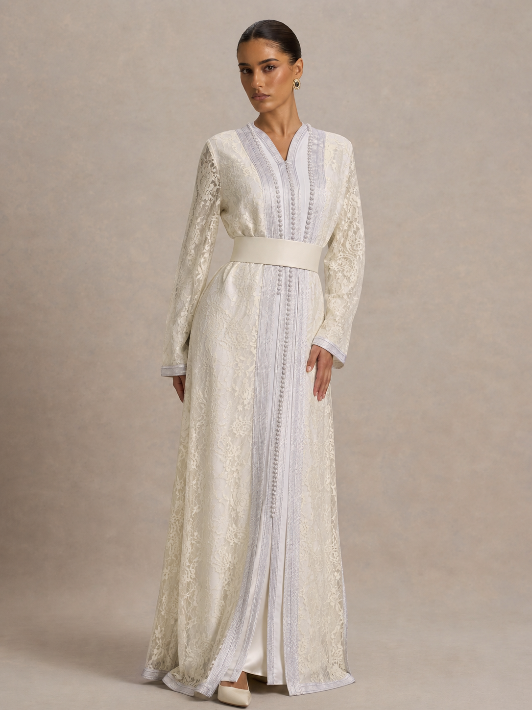 Caftan Blanc Hlel | Caftania Paris