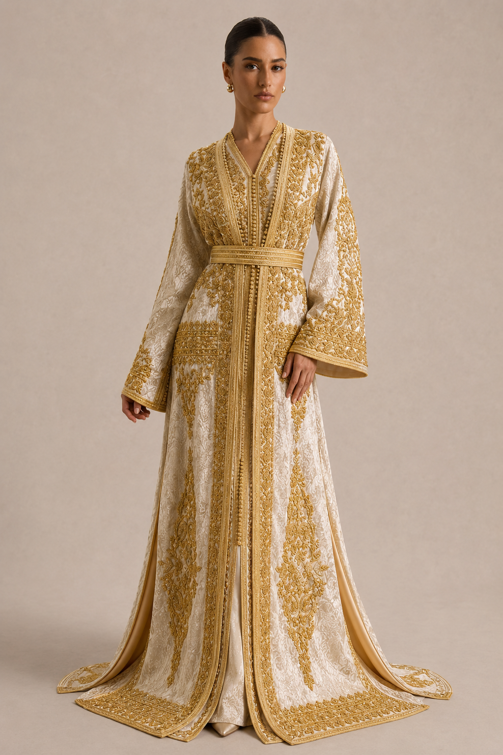 White Bridal Caftan