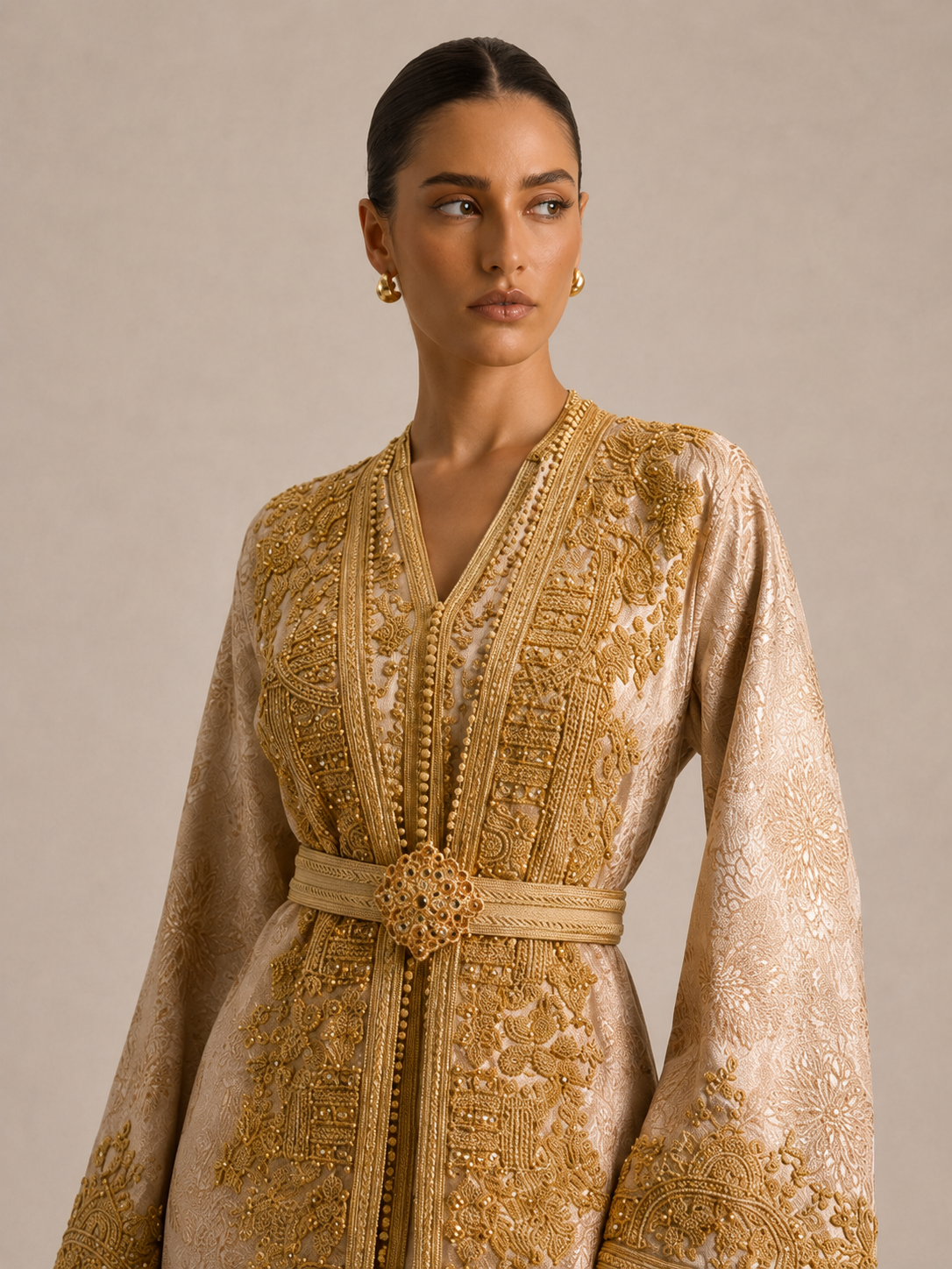 Caftan Blanc Simple