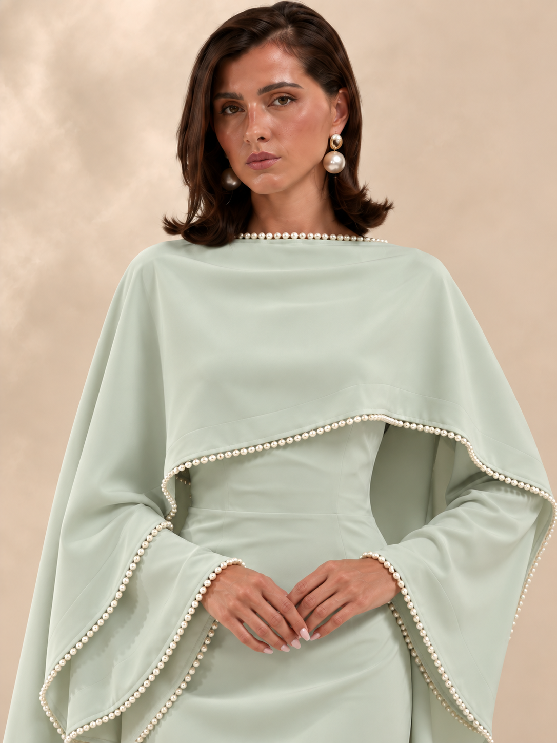 Hellgrüne Abaya