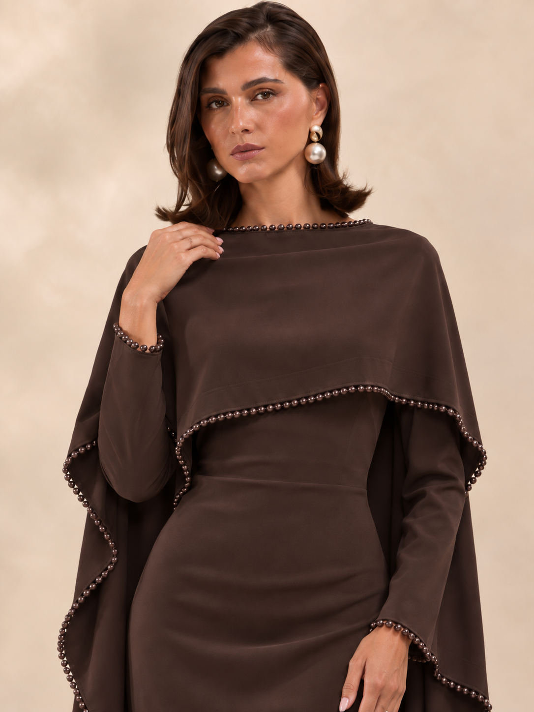 Braune Abaya