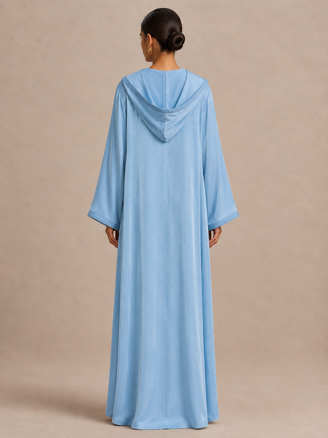 Himmelblaue Djellaba (2-teilig)