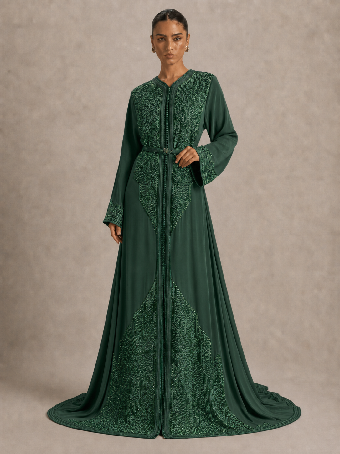 Green Hlel Caftan