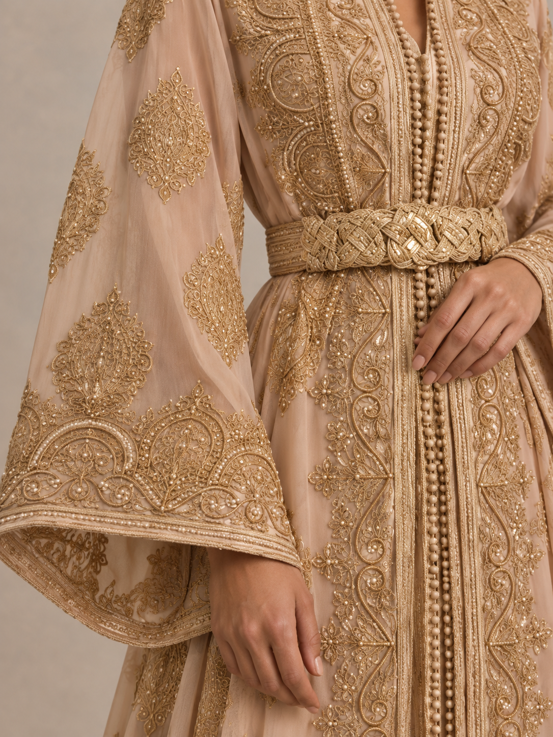 Weißer Braut-Kaftan