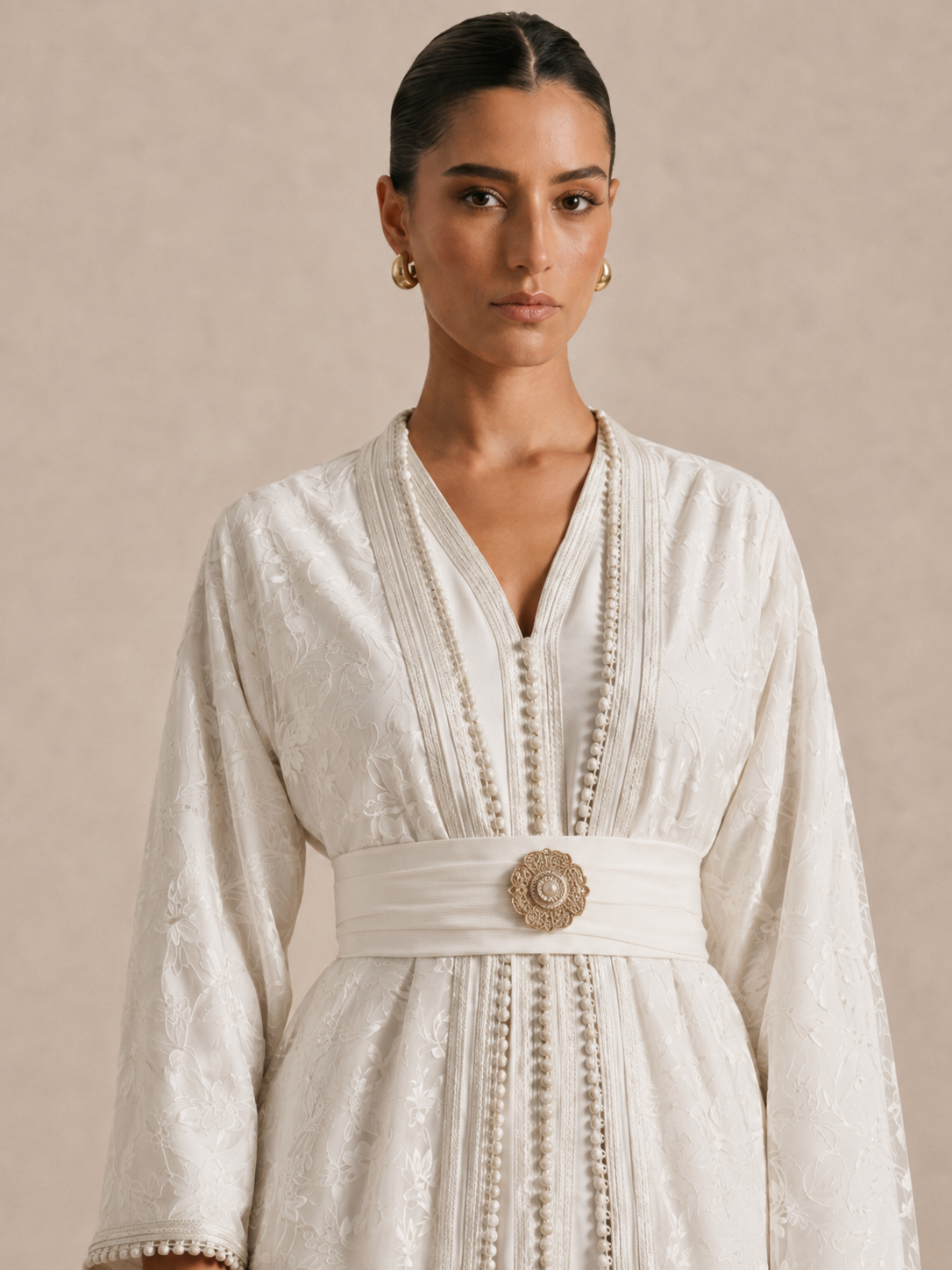 Caftan Mariage Blanc Moderne | Caftnia Paris