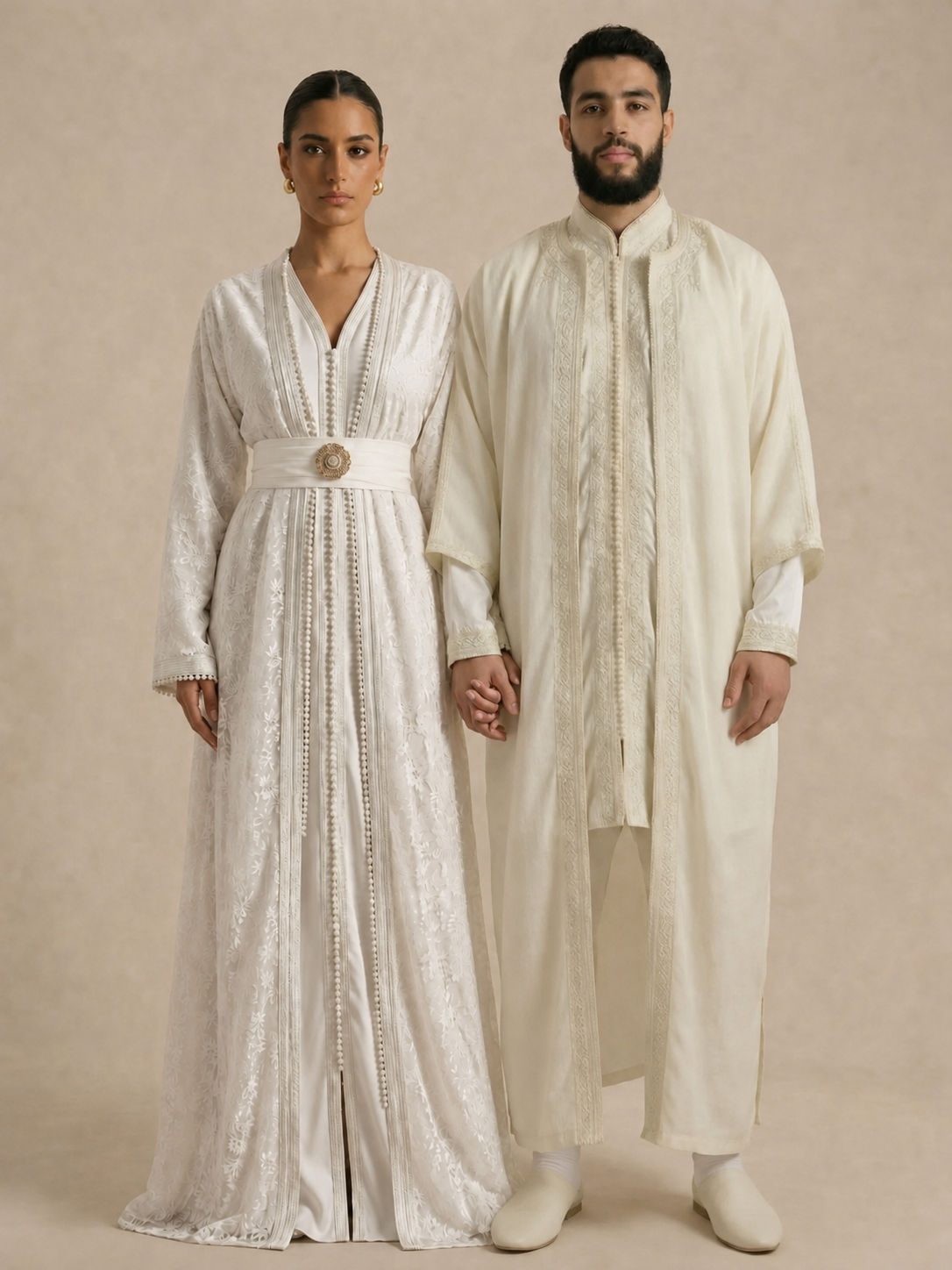 Caftan Mariage Blanc Moderne | Caftnia Paris
