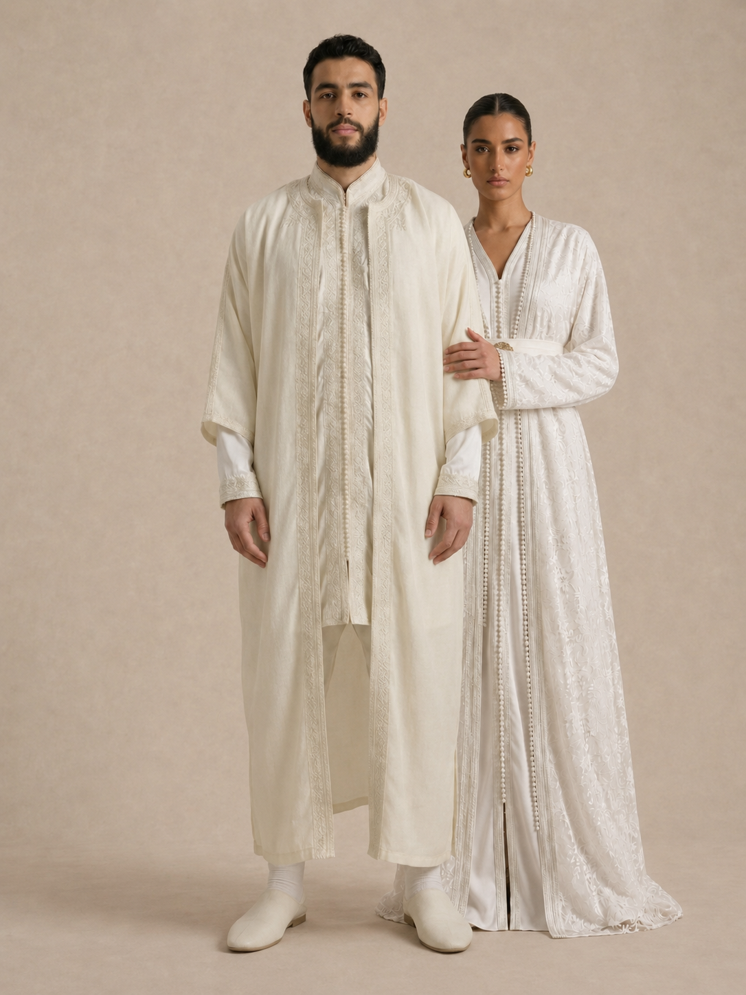 Caftan Mariage Blanc Moderne | Caftnia Paris