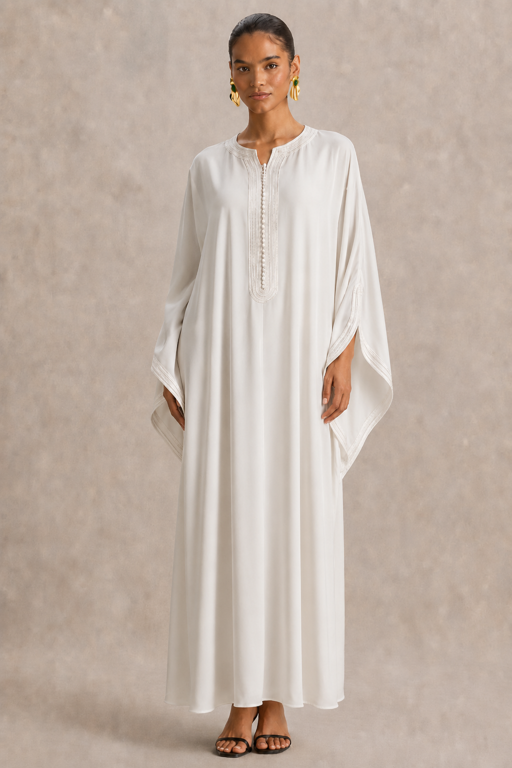 Gandoura Lina – Blanc Écru