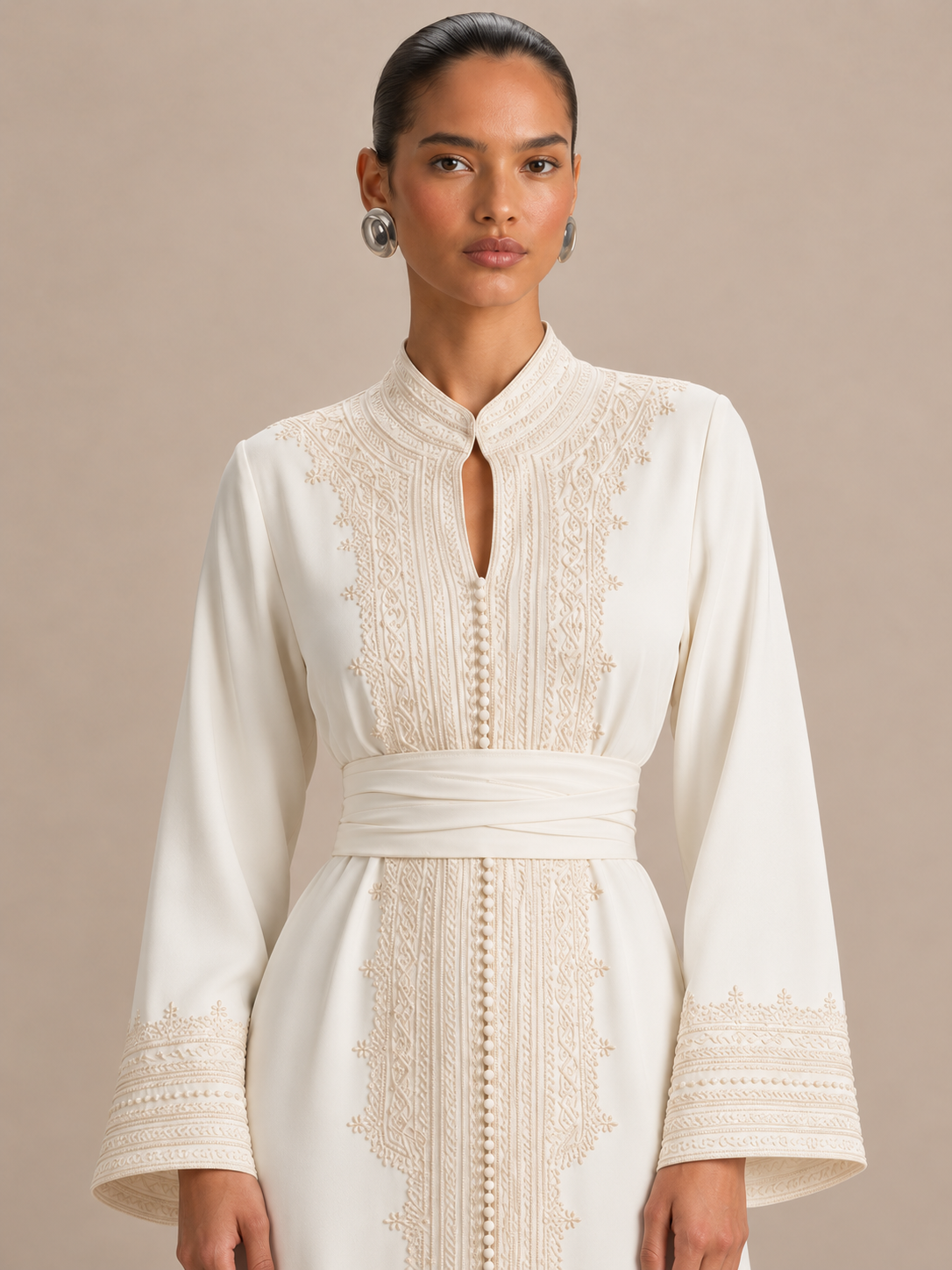 White Moroccan Caftan