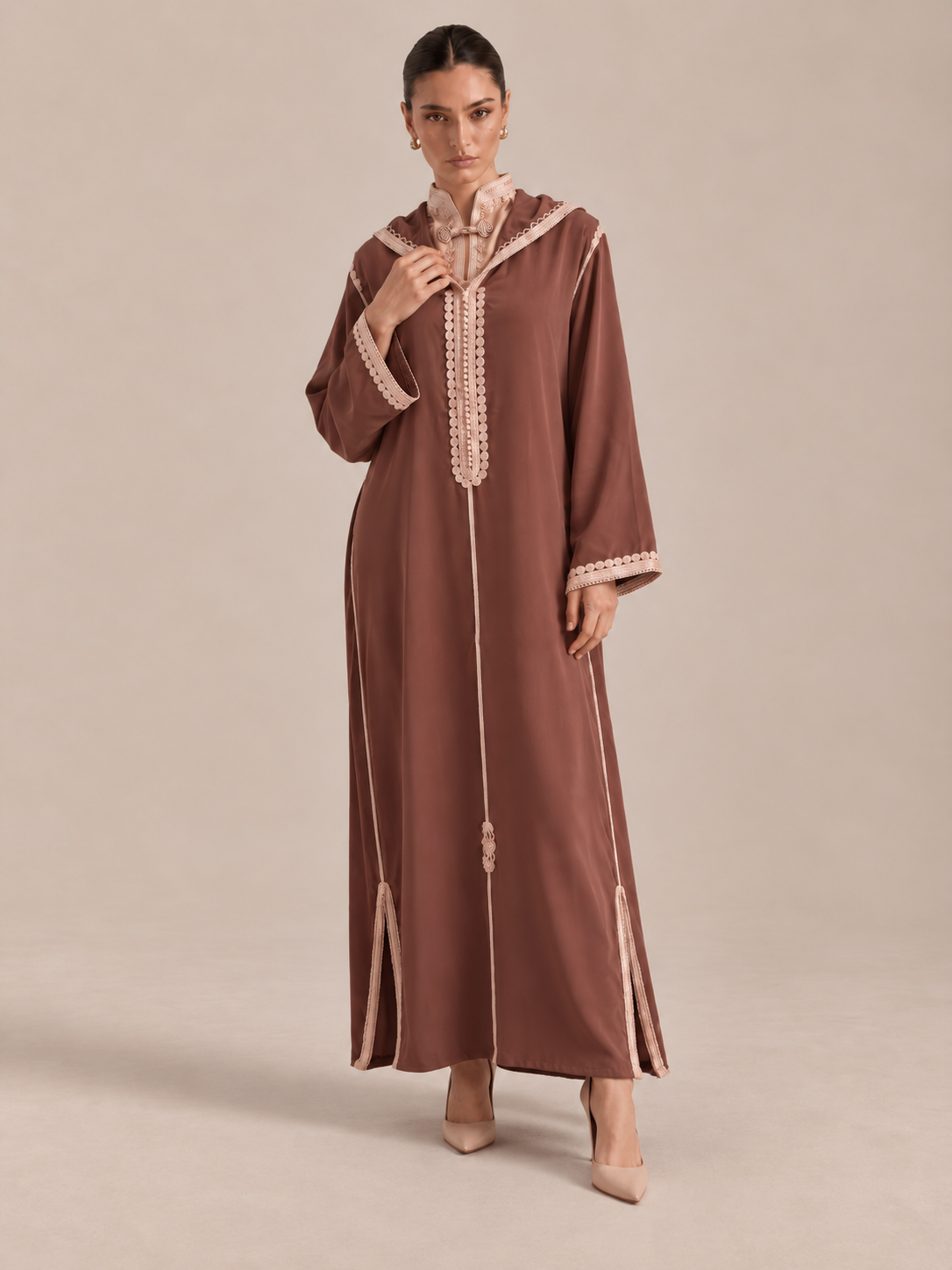 Djellaba Beige | Caftania Paris