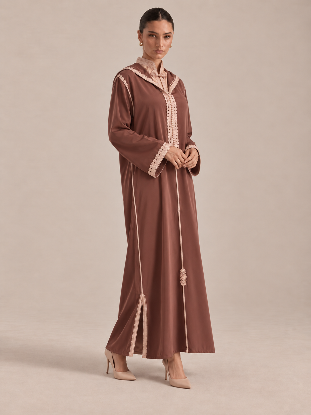 Djellaba Beige | Caftania Paris