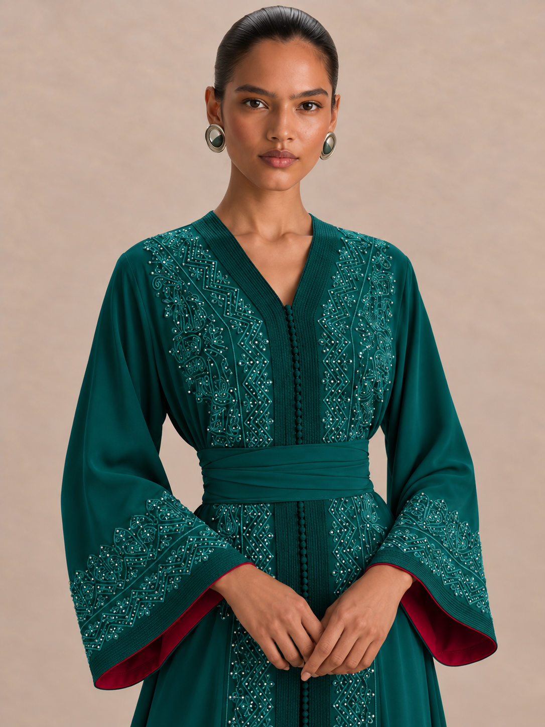 Green Wedding Caftan