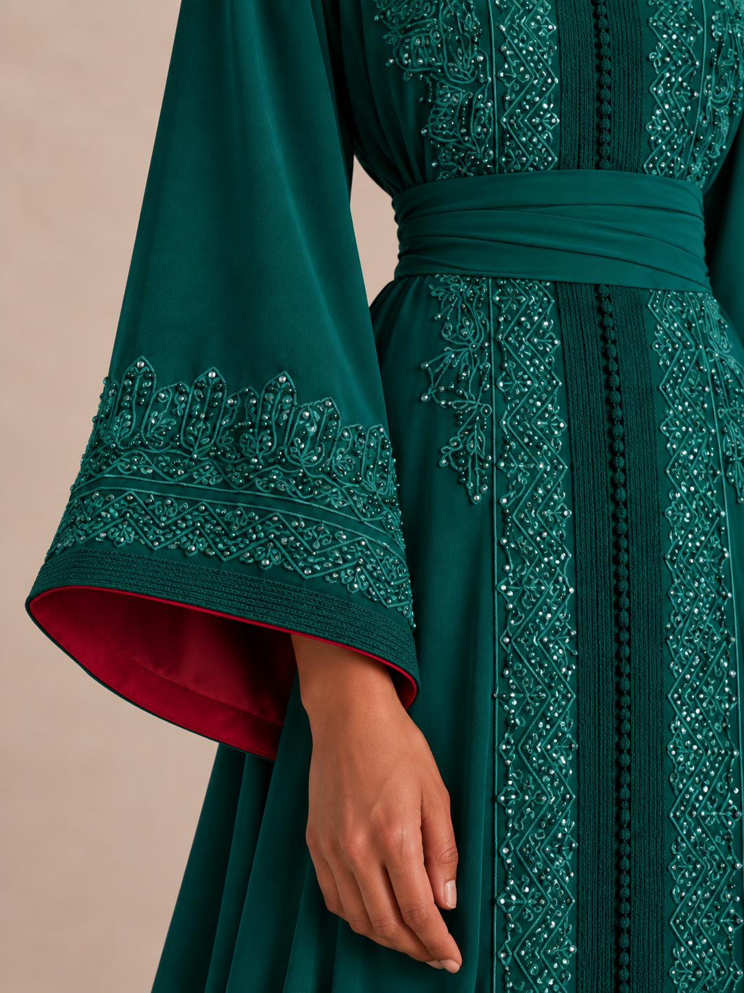 Green Wedding Caftan