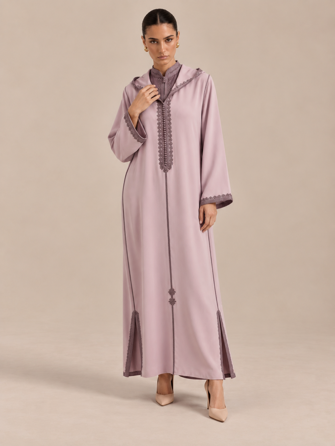 Djellaba Capuche Femme | Caftania Paris