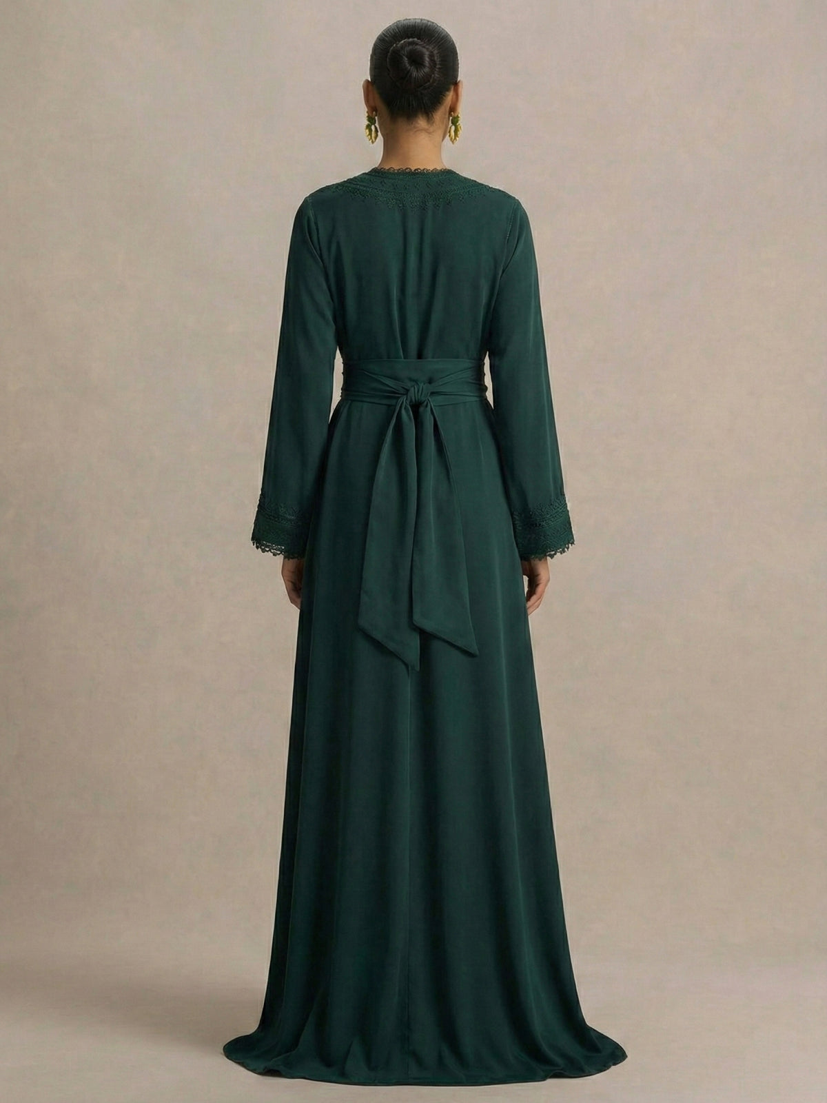 Caftan Marocain Vert - Caftania Paris