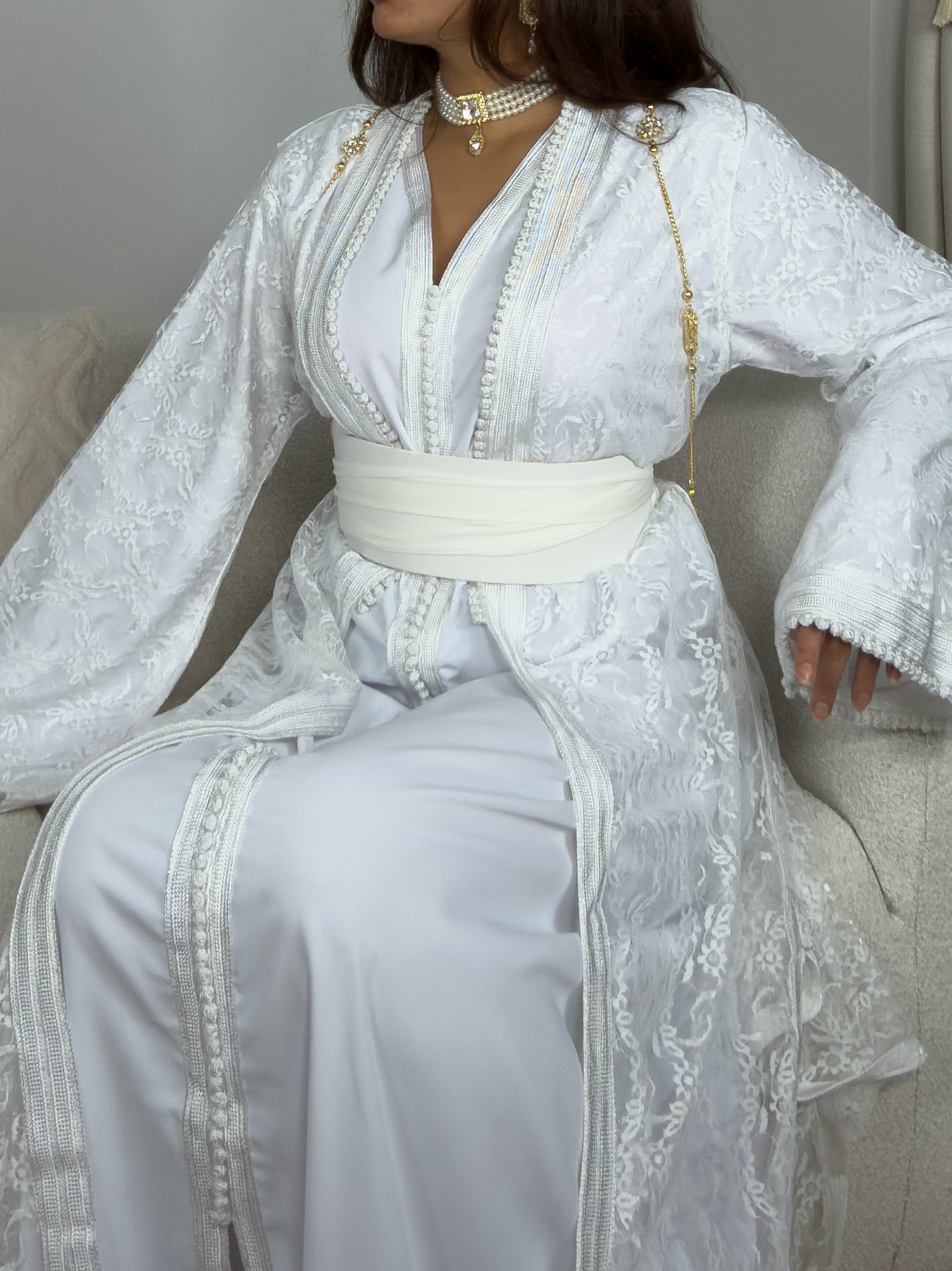 Caftan Mariage Blanc Moderne