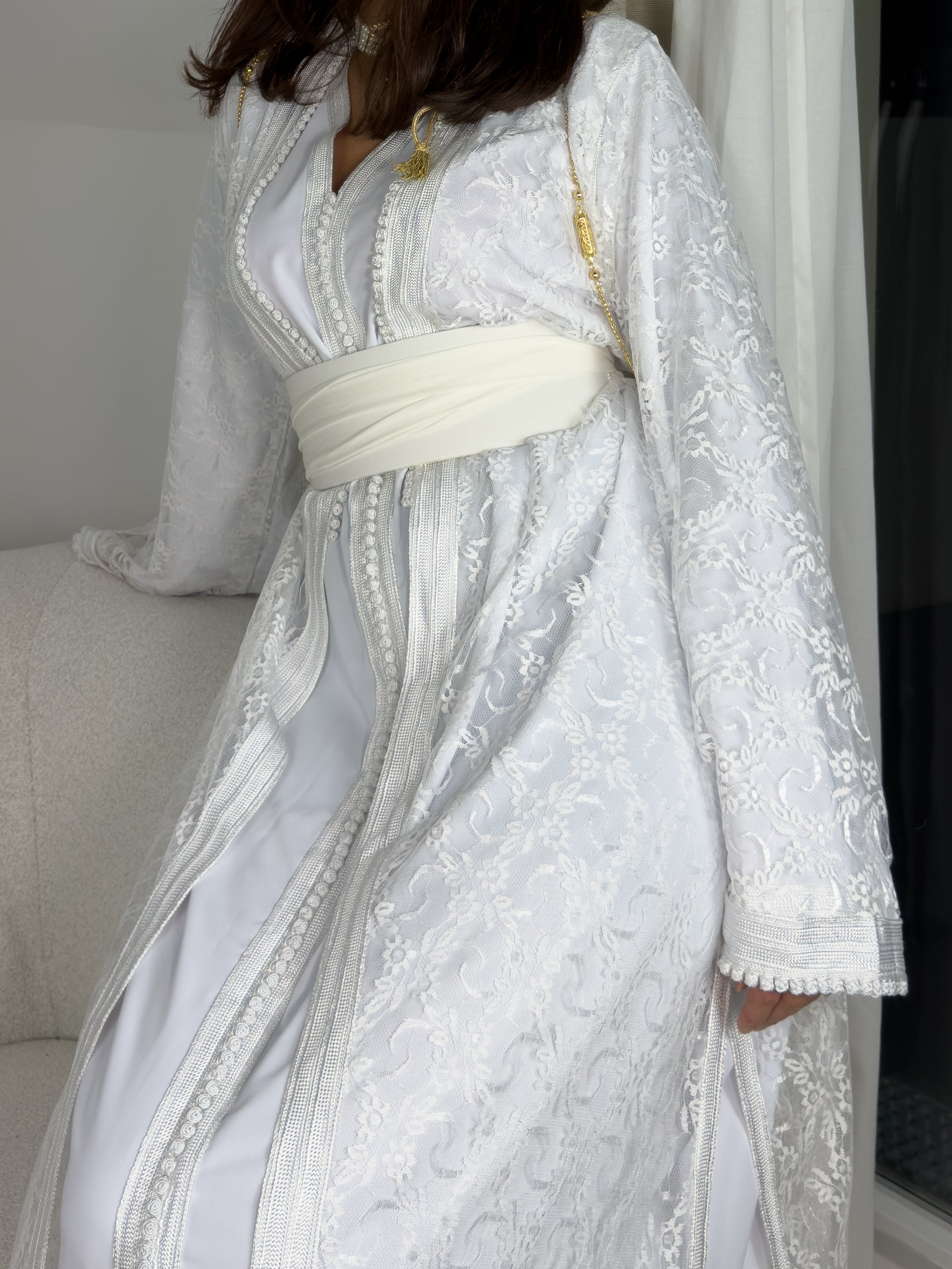 Caftan Mariage Blanc Moderne