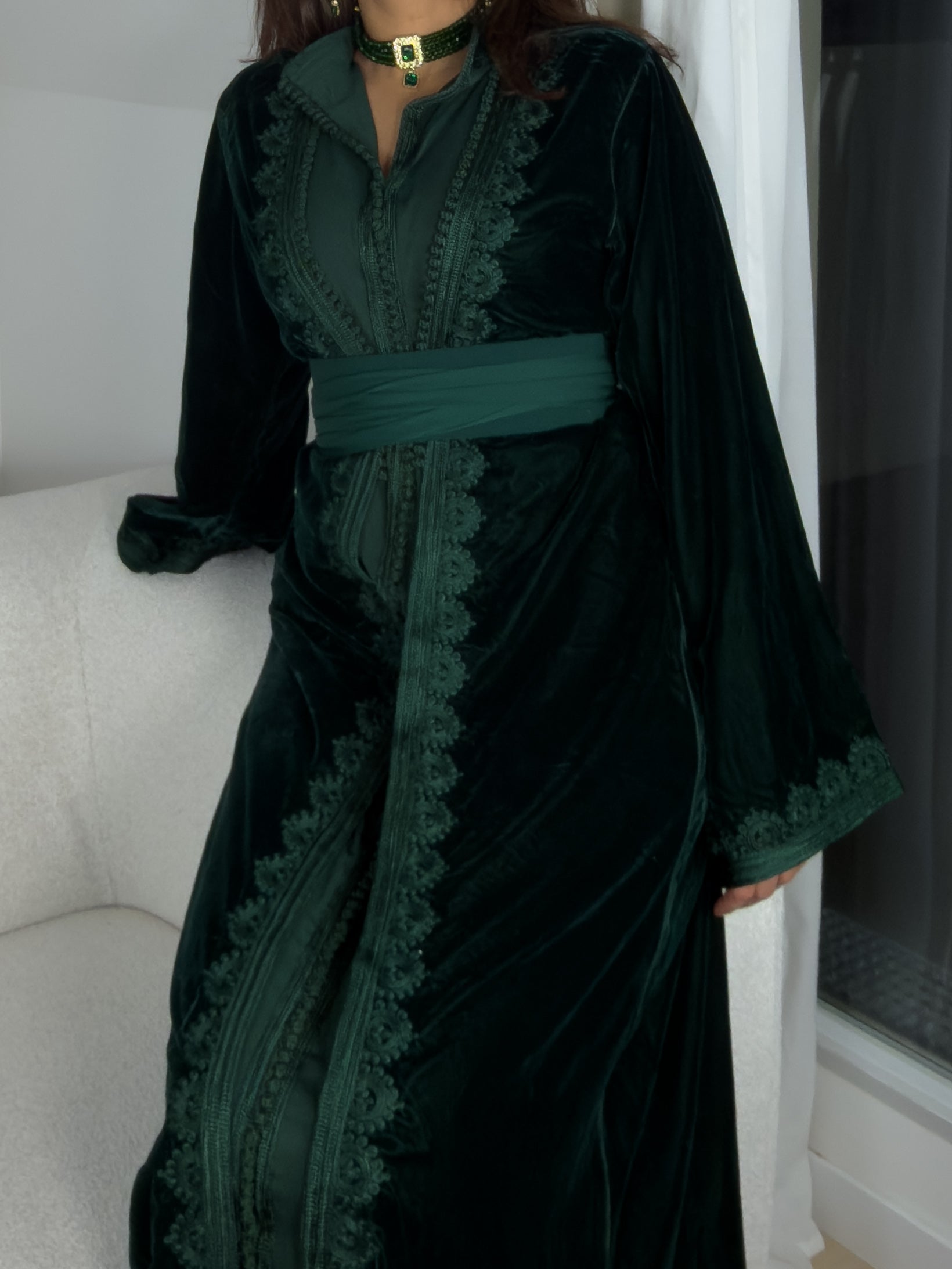 Takchita Vert - Caftania Paris