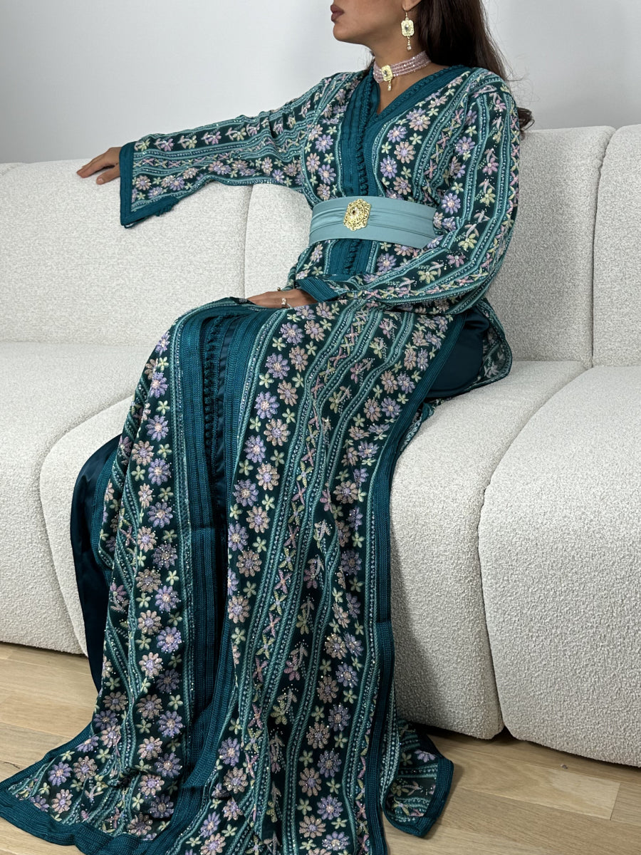 Caftan Mariage Vert - Caftania Paris