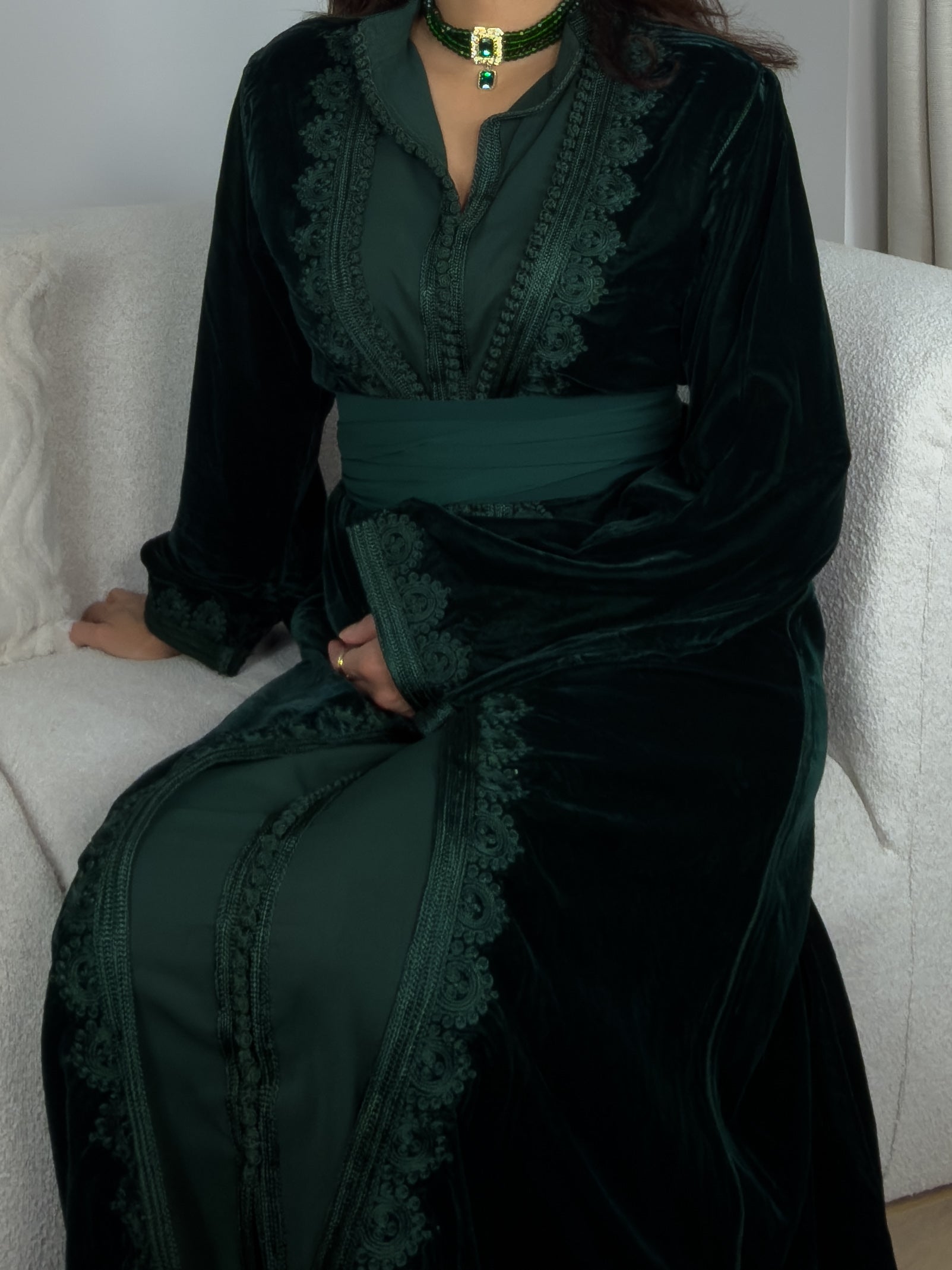 Takchita Vert - Caftania Paris