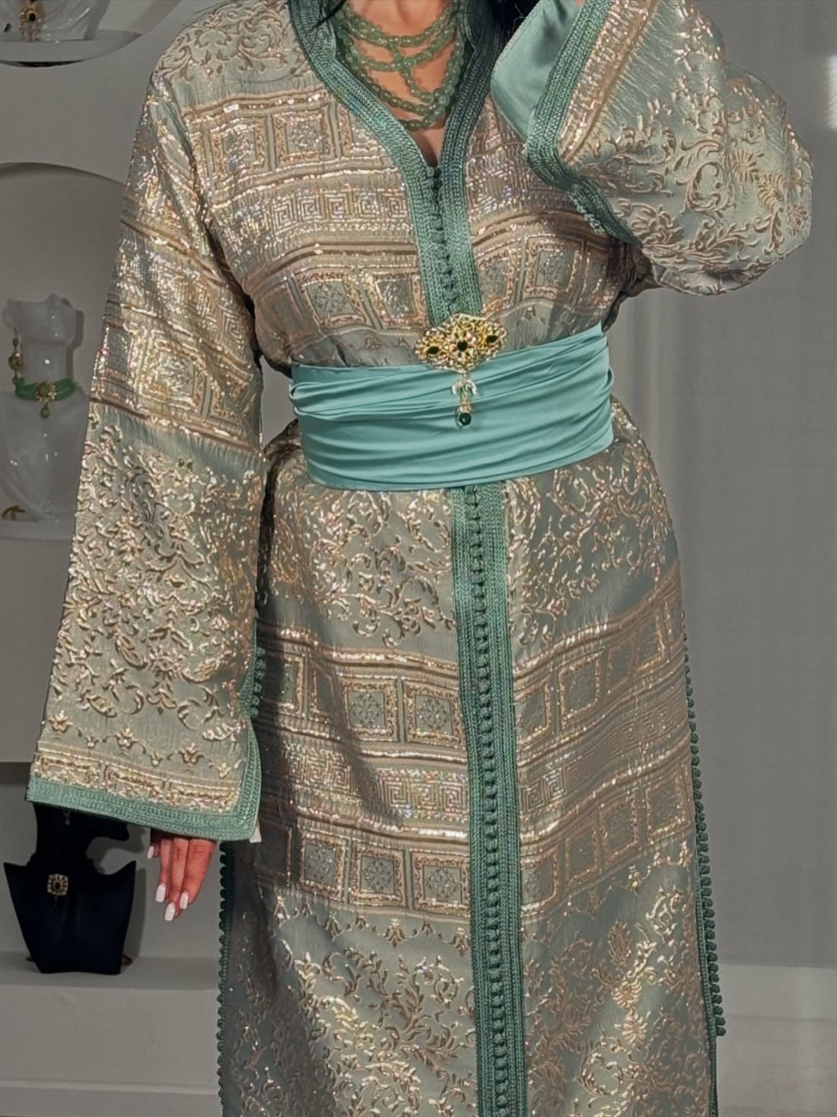 Caftan en Brocard - Caftania Paris