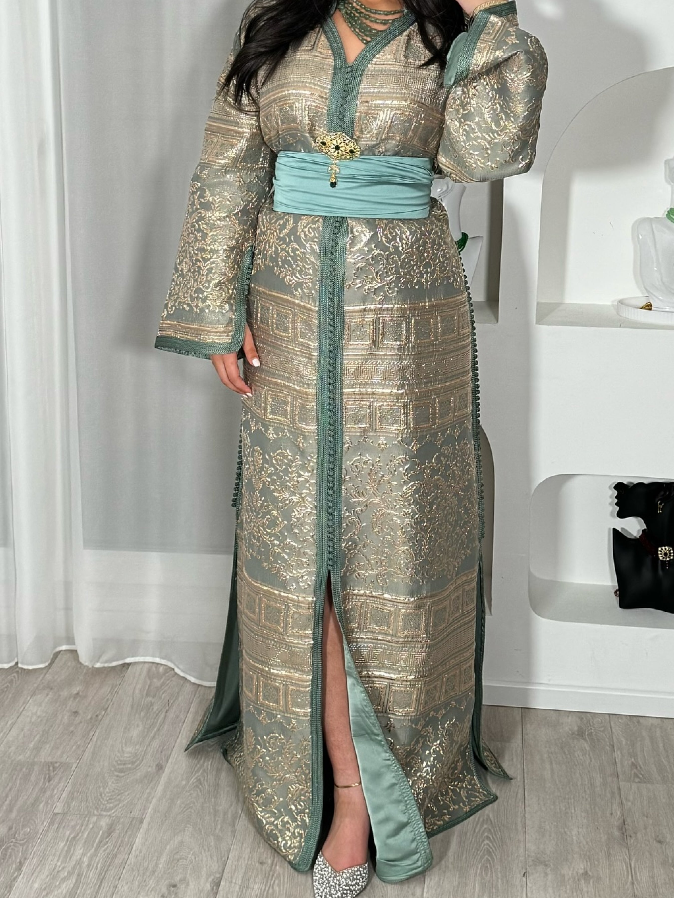 Caftan en Brocard - Caftania Paris
