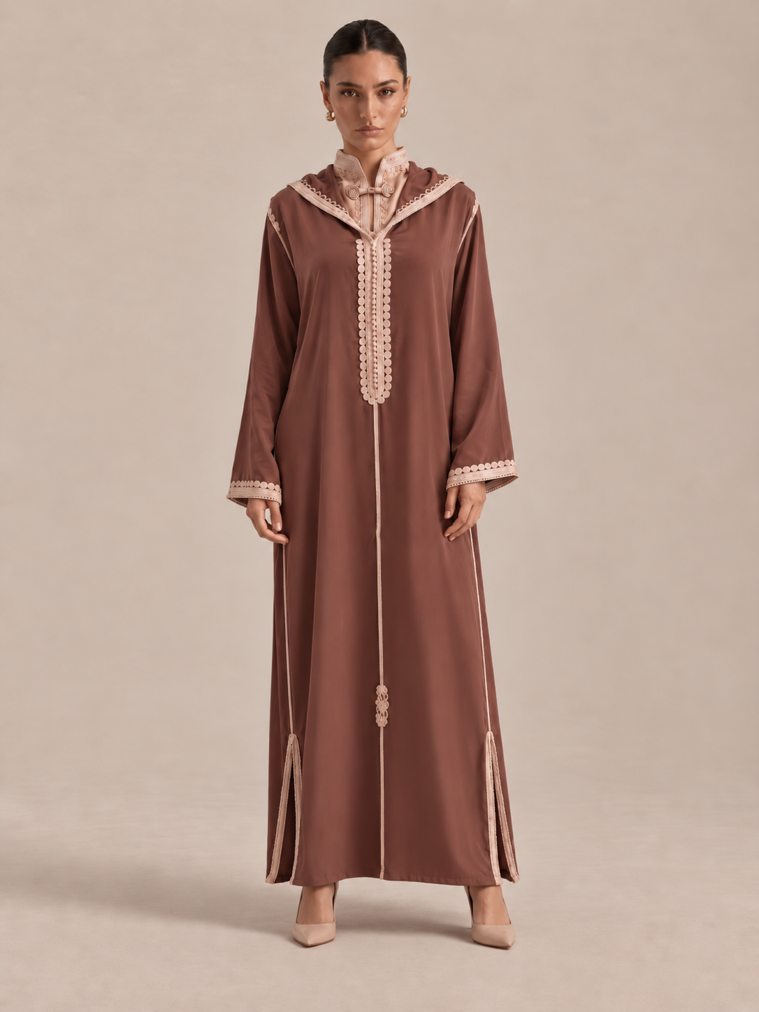 Djellaba Beige | Caftania Paris