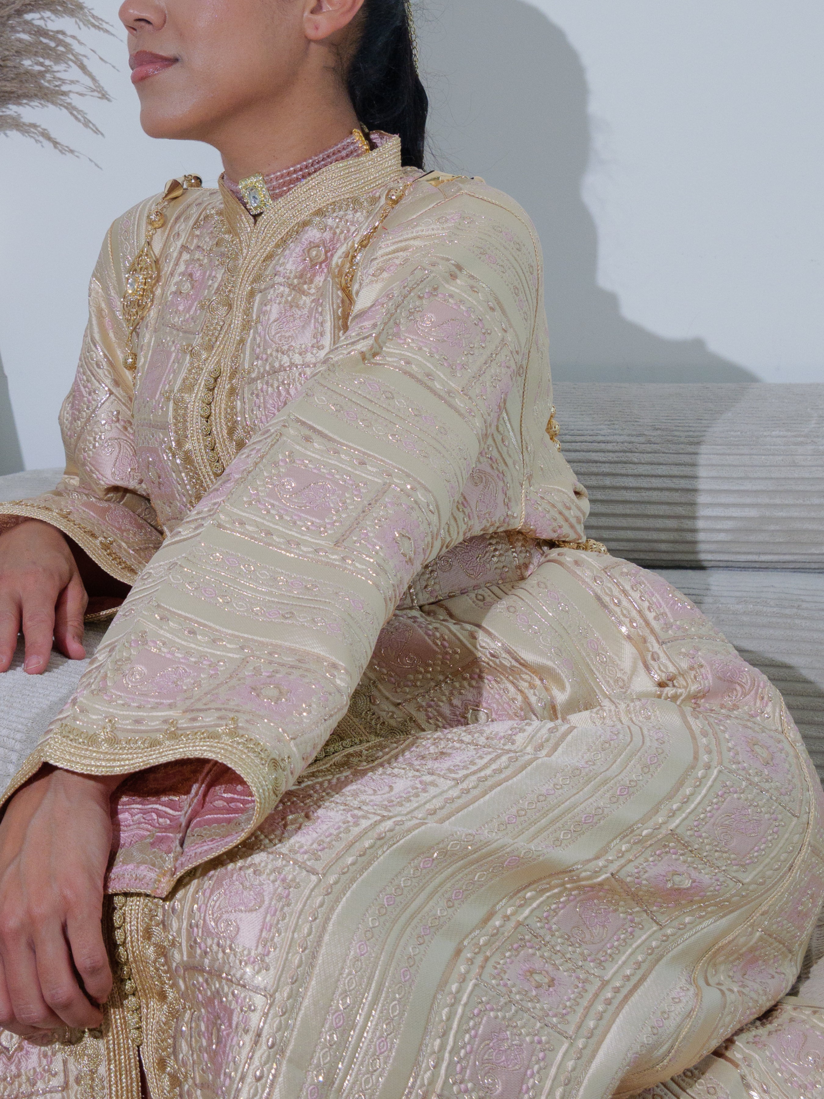 Caftan Rose Clair - Caftania Paris