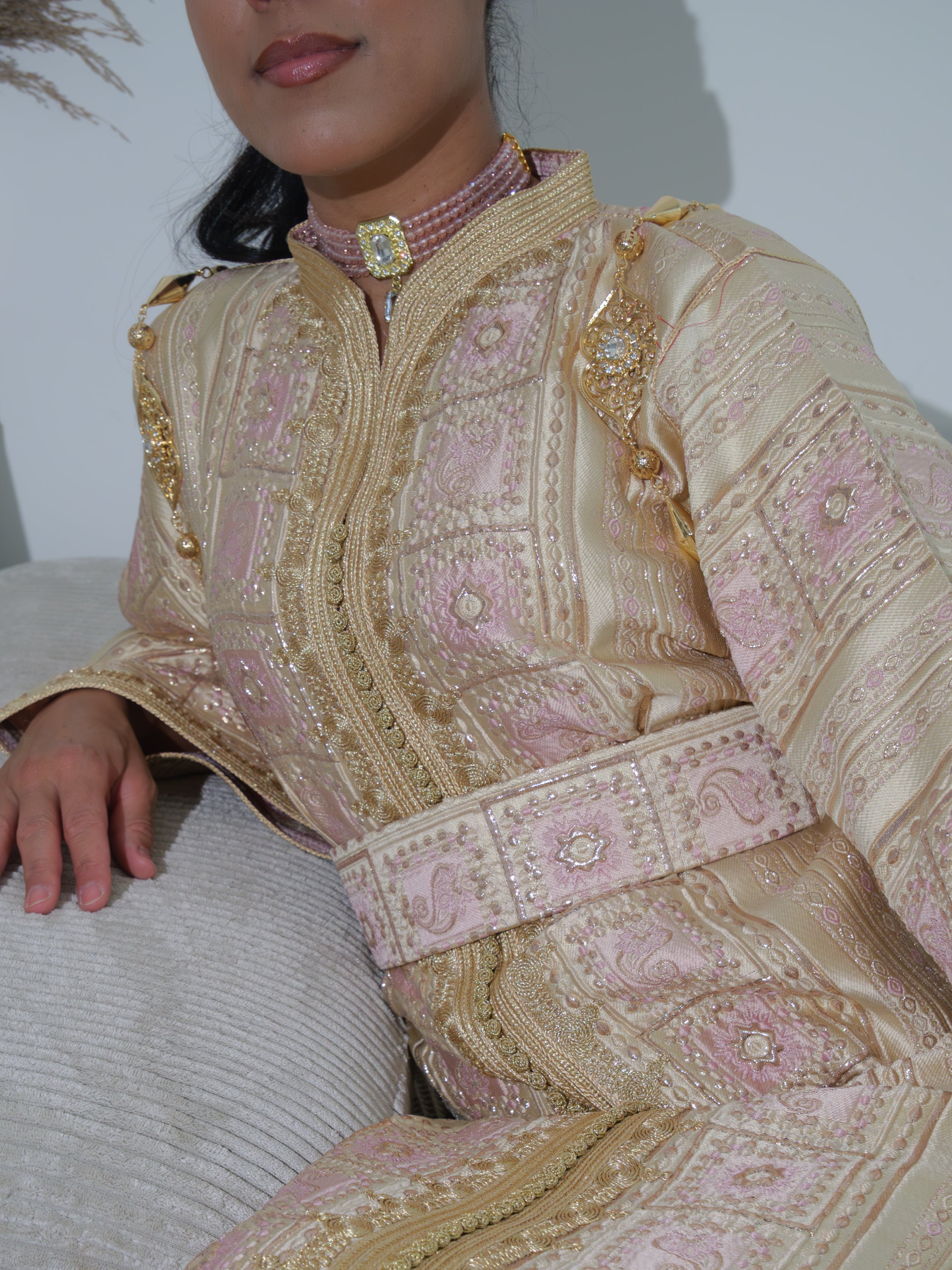 Caftan Rose Clair - Caftania Paris