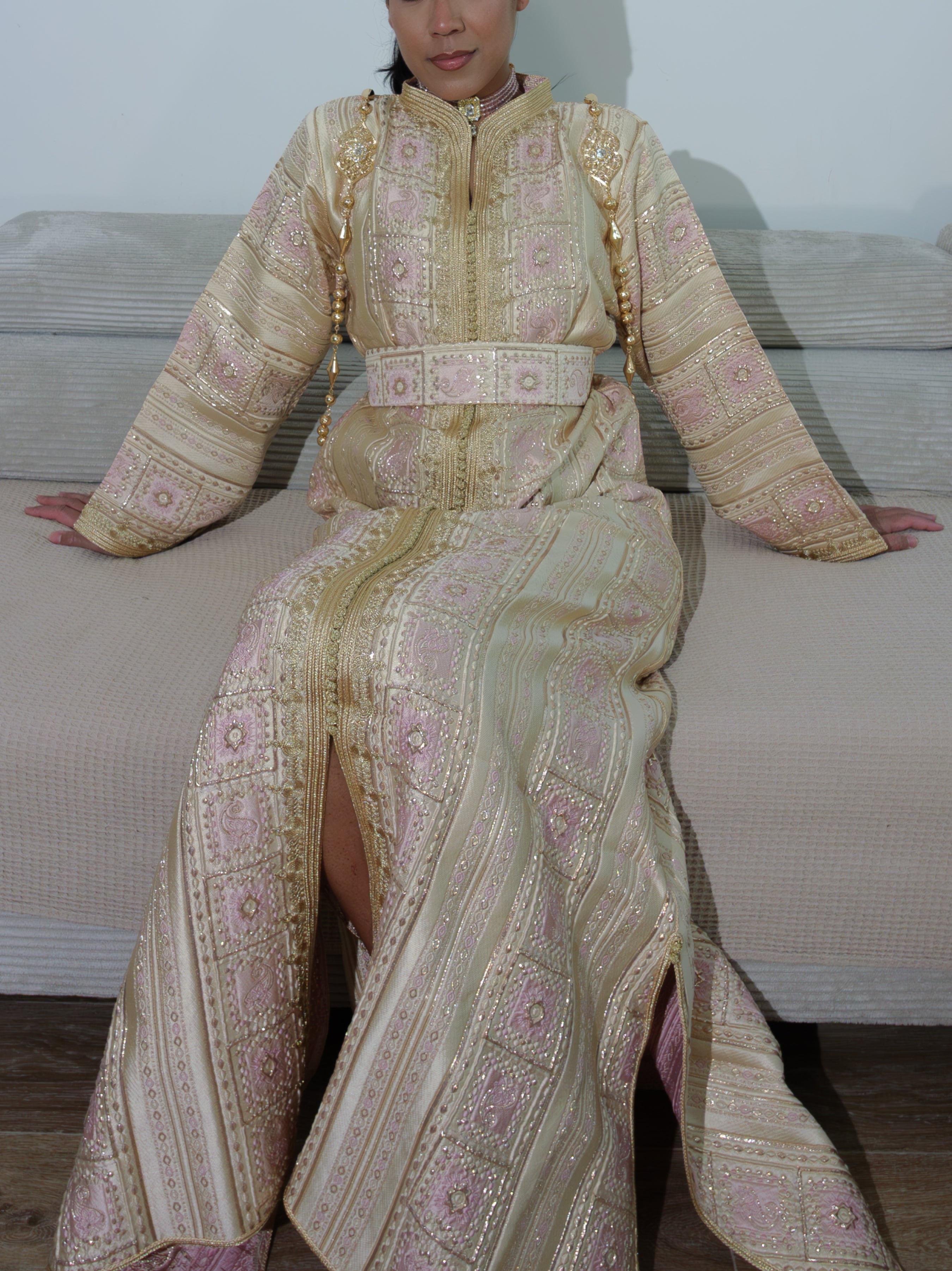 Caftan Rose Clair - Caftania Paris