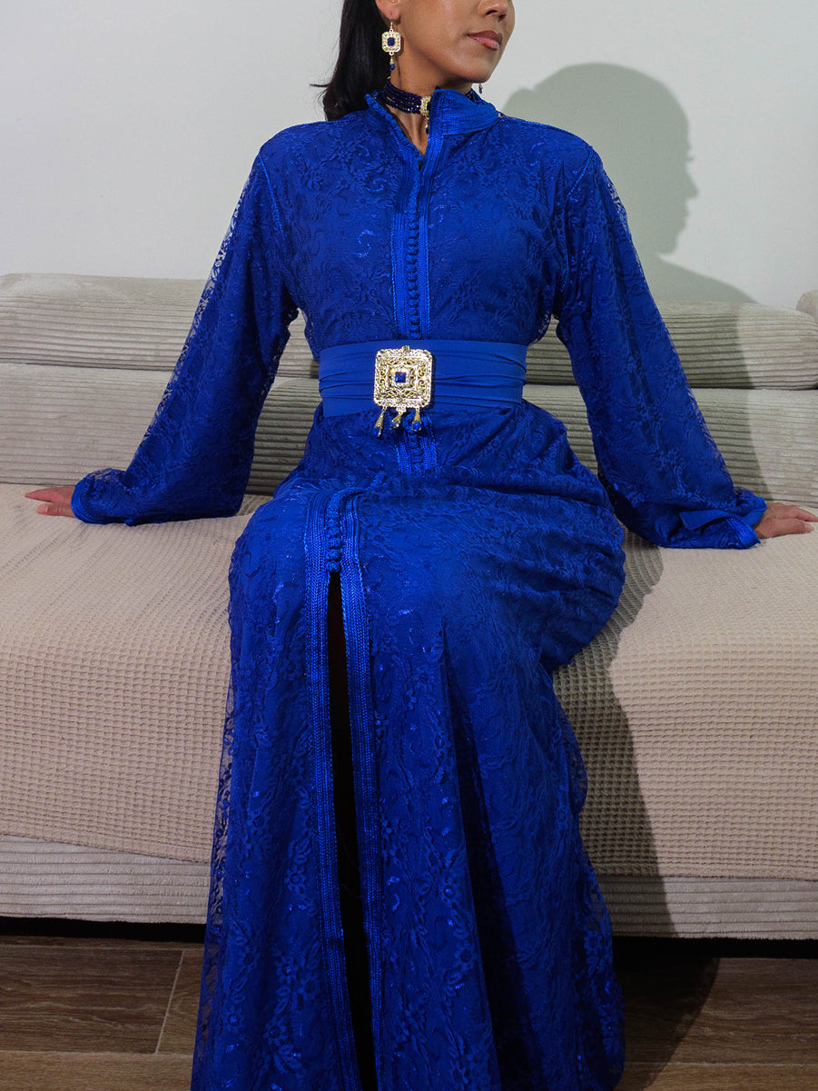 caftan col montant - Caftania Paris