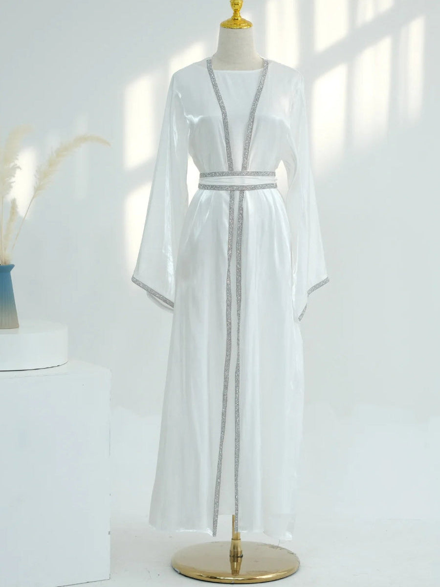 Caftan Blanc Simple - Caftania Paris