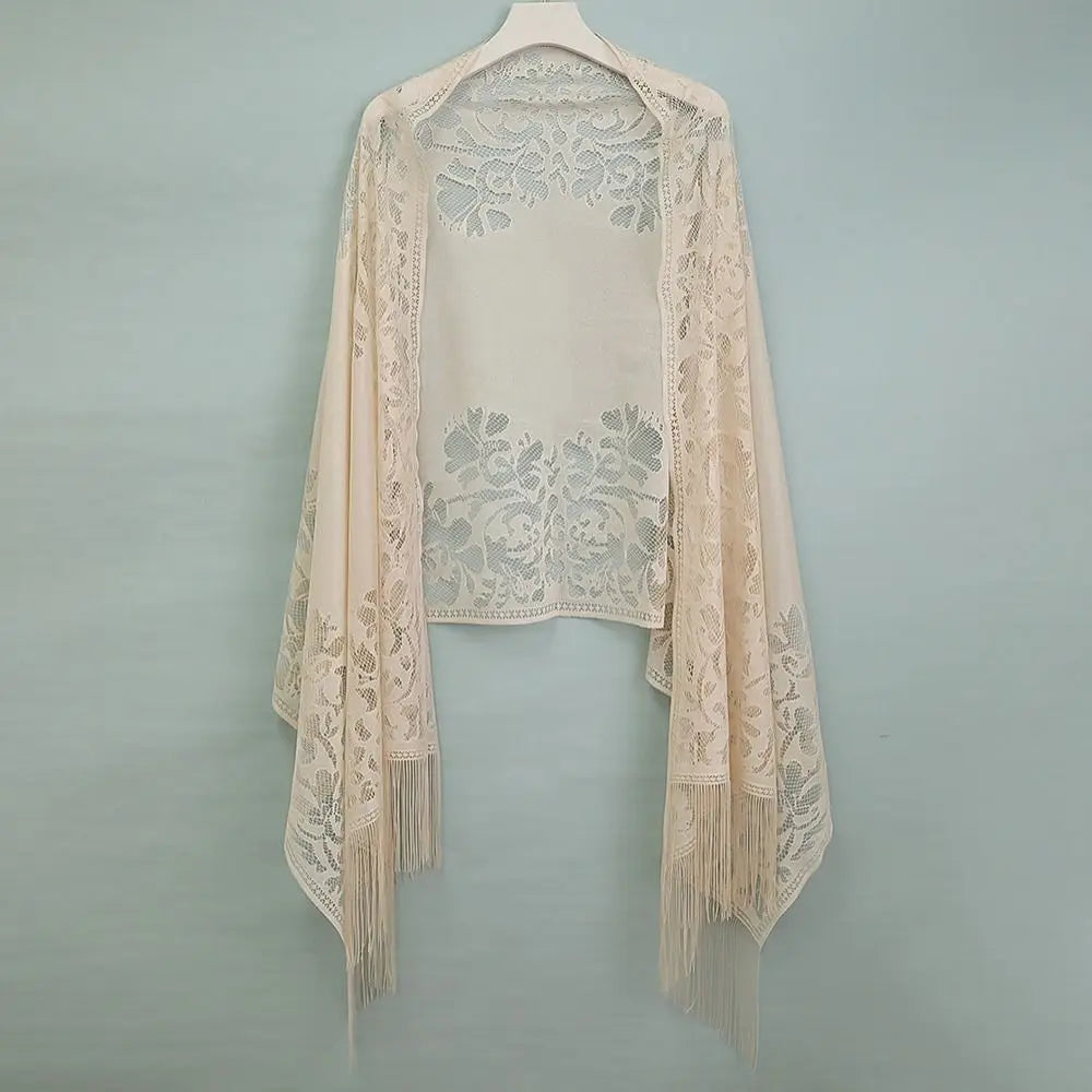 Châle Beige Mariage - Caftania Paris