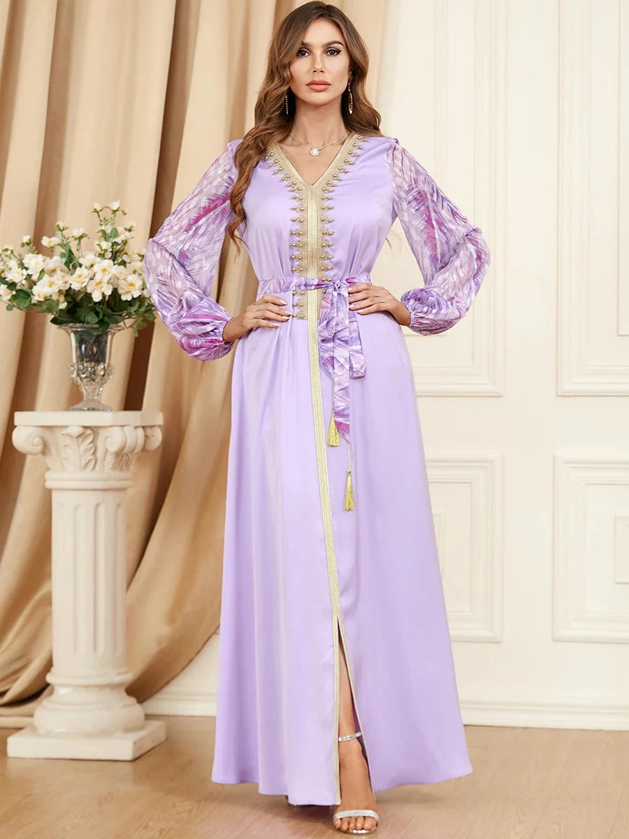 Caftan Violet Pastel - Caftania Paris