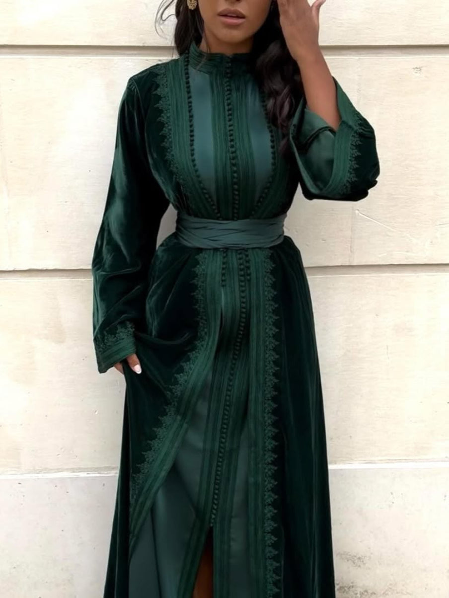 Takchita Green Kaftania Paris