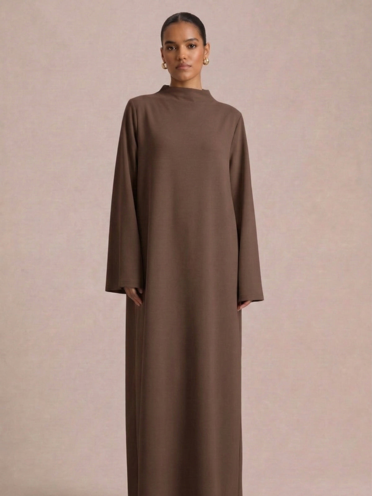Abaya Marron Chocolat - Caftania Paris
