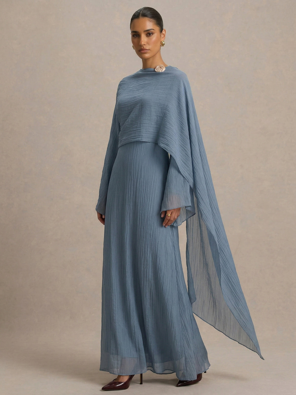 Abaya azul claro